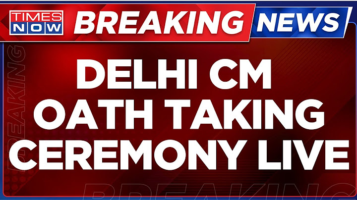 Delhi CM Oath Ceremony LIVE | Rekha Gupta Takes Oath as Chief Minister | Live from Ramlila Maidan