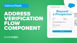 Address Verification Flow Component | Salesforce