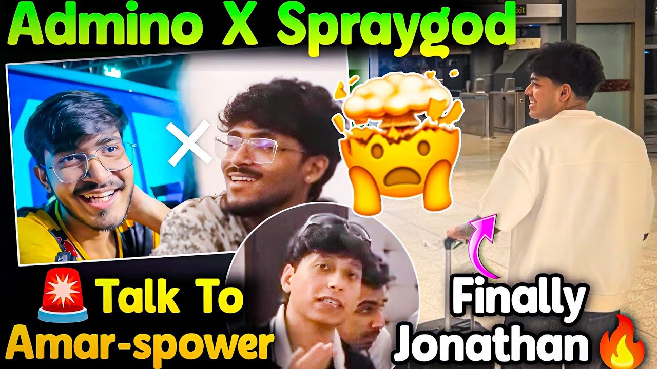 💀Admino x Spraygod😱 Sensei Talk To GodL Amar🚨 Jonathan At Lan🔥 Lolzz Sad On Jelly Eliminated💔