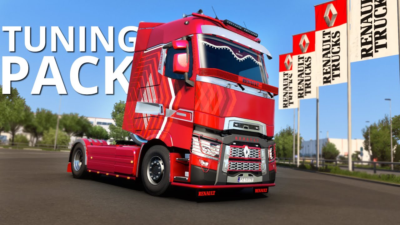 Ets2 Renault Trucks T Tuning Pack Dlc Euro Truck Simulator 2 Youtube