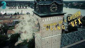 VFX Artist BLOWS UP Hometown Church using (3ds max + PhoenixFD + TYflow)!!