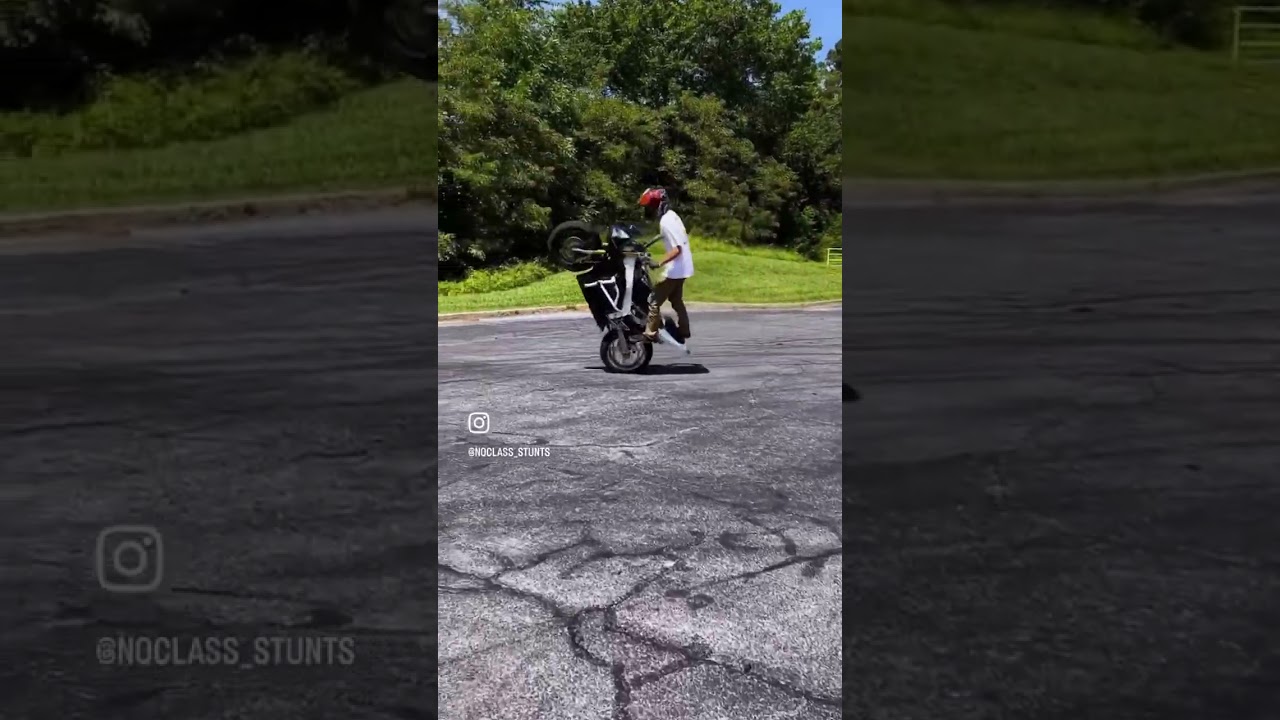 Watch for wheelies 