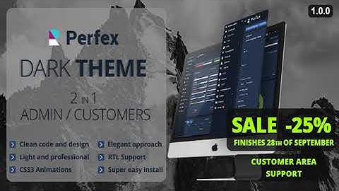 Perfex CRM Dark Theme | Codecanyon Scripts and Snippets