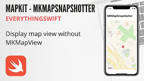 Display MapView Snapshot with MKMapSnapshotter - Swift iOS