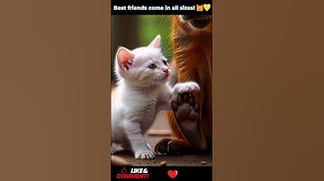 #AnimalFriendship #CuteKitten #Capybara