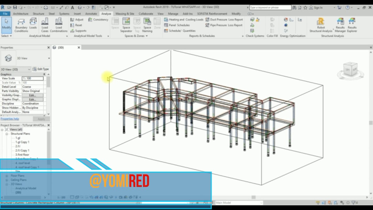 Linking Revit Structure to Robot structural Analysis - YouTube