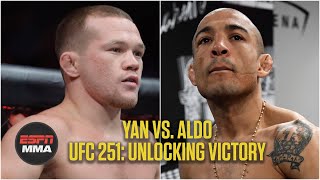 Order ufc 251 here on espn+ espn.com/ppv dominick cruz and gilbert
melendez break down the bantamweight title fight between petr yan jose
aldo at 251...