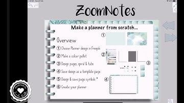 ZoomNotes - 7 Make a Planner from Scratch (start to finish)