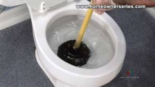 How to Fix a Toilet - Unclogging a Toilet - Plunger