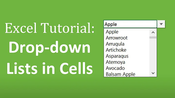 How to Create Drop Down Lists in Cells - The Complete Excel Guide