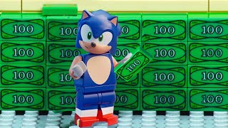 Sonic the Hedgehog: Fastest Robbery in History! LEGO City Robbery