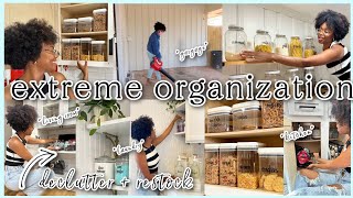 EXTREME ORGANIZATION & DECLUTTERING| Motivation & Restocking in Kitchen,Laundry,Garage *satisfying*