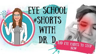5 Bad Eye Habits to Stop Now | #SHORTS