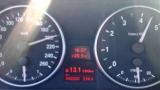 325i E90 Fuel Consumption at 200km/h in 6th