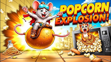 “Microwave Mayhem: Popcorn Panic!”