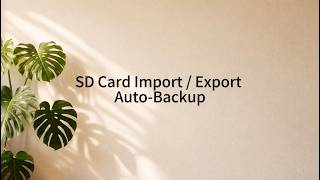 4. SD Import/Export Photos and Auto-backup