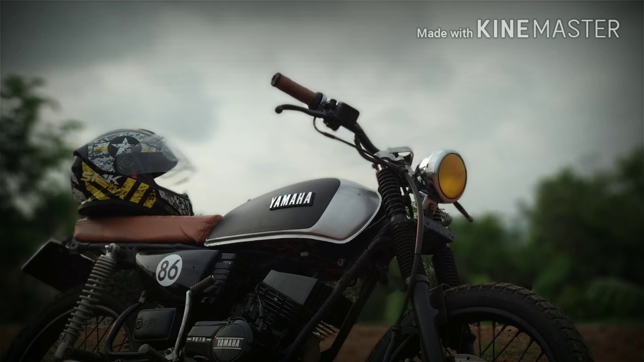 Rx 135 modified to old-school scrambler - YouTube