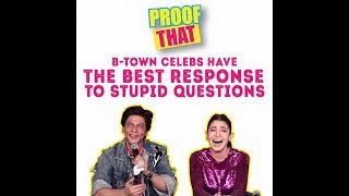Proof That B-Town Celebs Have The Best Response To Stupid Questions | MissMalini