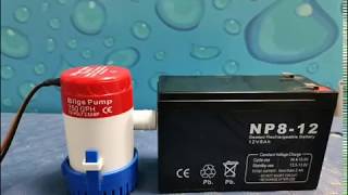 12V 750Gph Non Automatic Bilge Pump