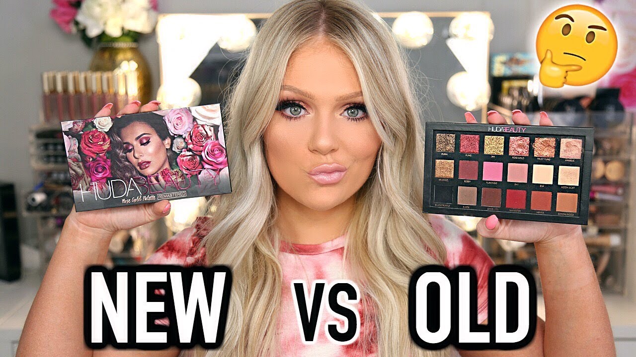 HUDA BEAUTY ROSE GOLD REMASTERED PALETTE REVIEW COMPARISON YouTube