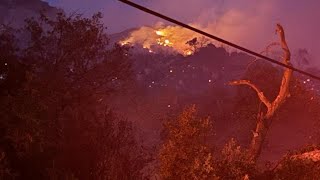 Fire crews battle Springs Fire in Lawson Valley, evacuation orders underway - 6 a.m. update