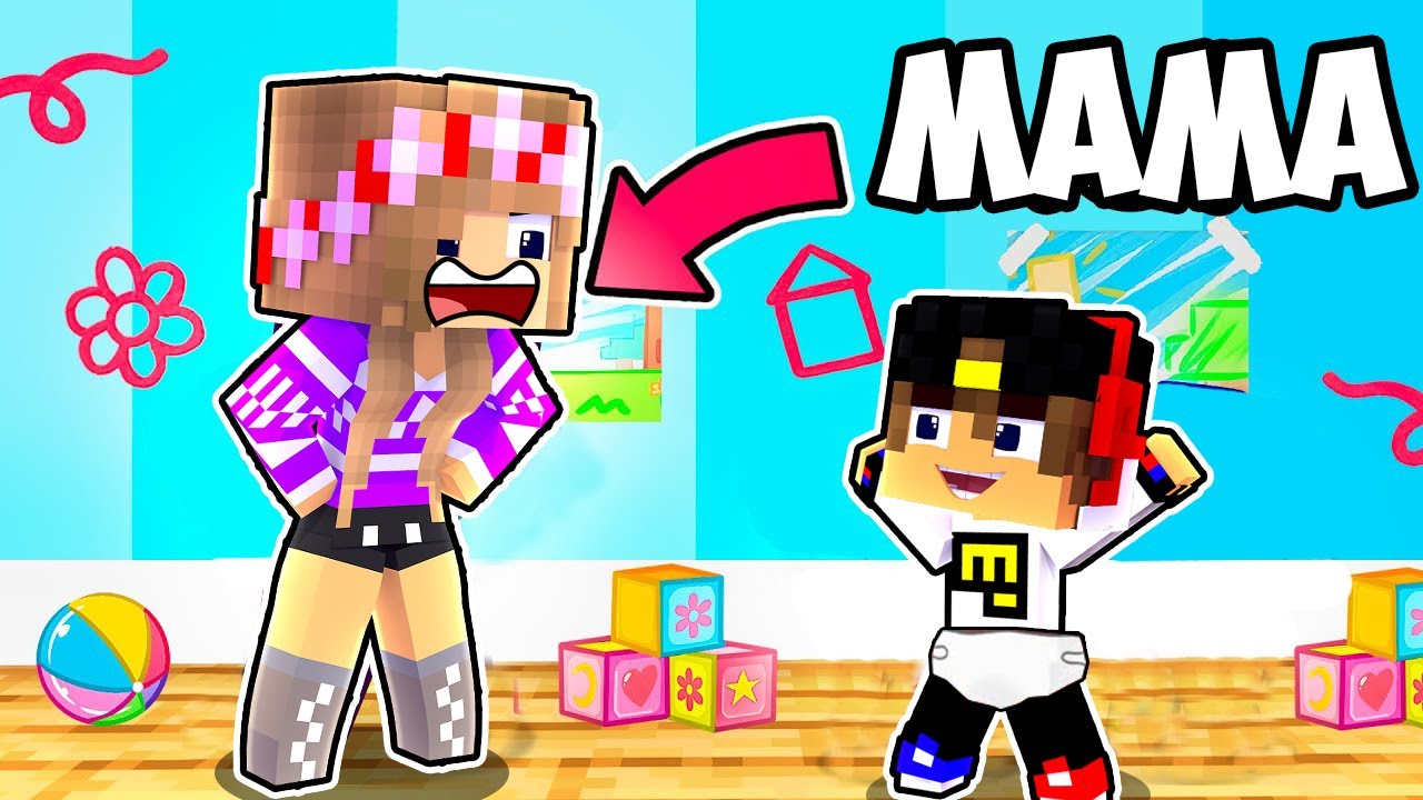 24 ЧАСА ЧЕЛЛЕНДЖ РЕБЕНОК и ДЕВУШКА СЕМЬЯ в МАЙНКРАФТ ! НУБ и ПРО ВИДЕО ...