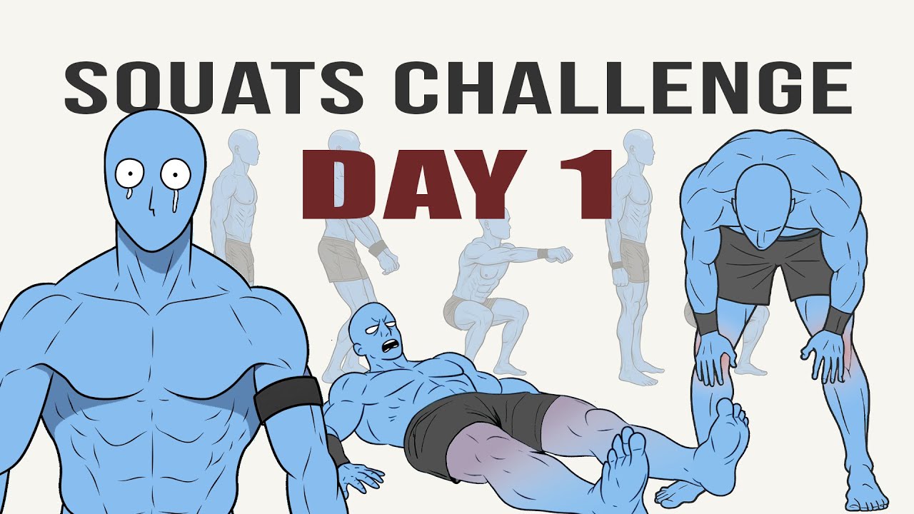 Что будет, если делать 50 приседаний каждый день в течение месяца?