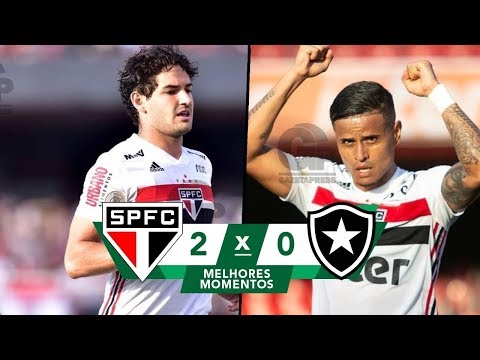 São Paulo 2 x 0 Botafogo - (Melhores Momentos em HD) - Brasileirão 27/04/2019