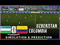 ✅ Uzbekistan vs Colombia | Copa Mundial 2026 | Predicción y Recreación Realista (Simulación)