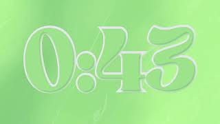 1 Minute Countdown: Green Timer