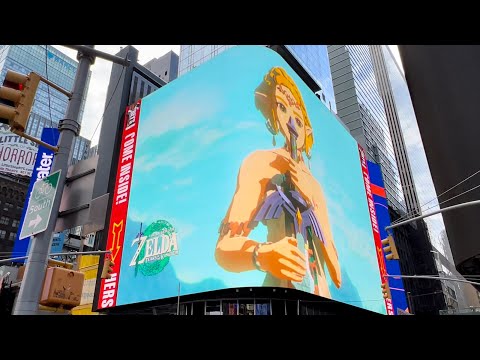 Zelda Tears of the Kingdom Billboard in New York City