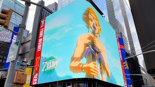 Zelda Tears of the Kingdom Billboard in New York City