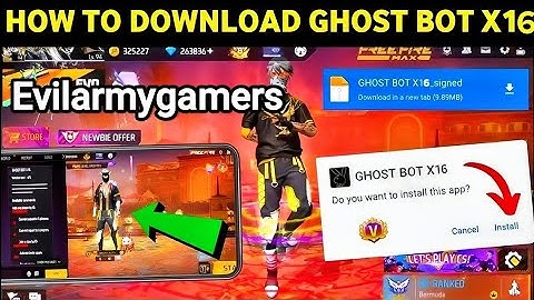 🔥 FREE FIRE GHOST BOT V16 + X16 PASSWORD 🔑 2025 | FULL TEST & DOWNLOAD (Evilarmygamers)