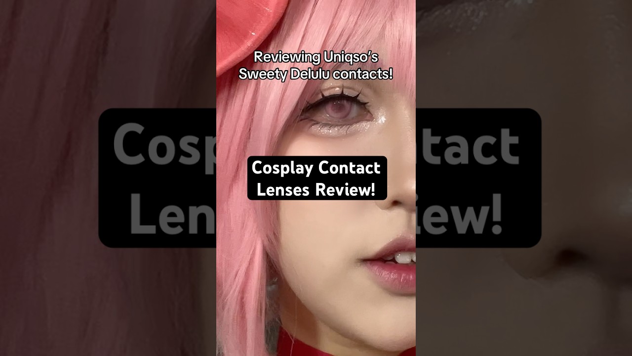 Madoka Cosplay Contacts Uniqso Sweety Delulu pink #cosplay #madokamagica #cosplaycontacts #madoka