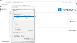 विंडोज़ 10 - प्रदर्शन को बेहतर बनाएँ - वर्चुअल मेमोरी बढ़ाएँ - विंडोज़ 10 की गति बढ़ाएँ screenshot 2