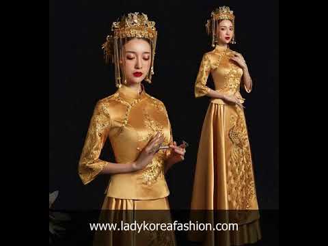 ชุดแต่งงานจีน www.ladykoreafashion.com