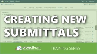 [TRAINING] Creating a new Submittal