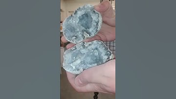 Cracking This Geode Sparked...Joy #gems #crystals #nature #science #earth