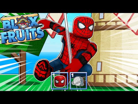 VIREI O SPIDER MAN DE ARANHA VERSO NO BLOX FRUITS! 