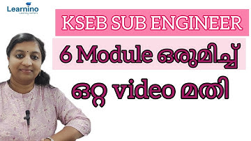 KSEB SUB ENGINEER All modules I