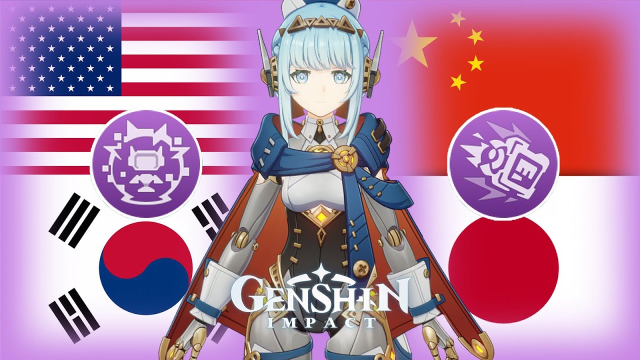 Ineffa Voice in 4 Different Languages (Skills & Attack) | Genshin Impact Ineffa