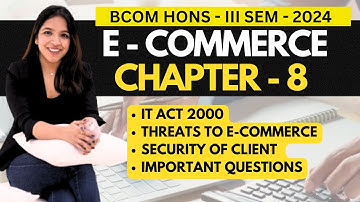 Chapter - 8 / SECURITY AND LEGAL ASPECTS OF E-COMMERCE / Important / BCOM HONS / DU / 3rd Sem / 2024