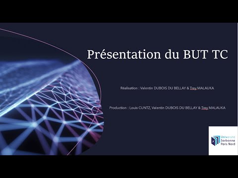 Présentation BUT TC  - IUT de Saint-Denis - La Sorbonne Paris Nord