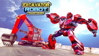 Excavator Robot Transformation War: Robot Game - Android Gameplay FHD screenshot 2