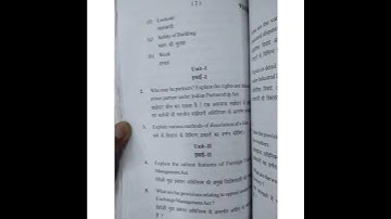 MDU b.com 2 nd semester Business laws ll 2018