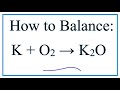 Balancing Chemical Equations