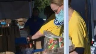 Kroger donates food to community hit hard by loss of grocery store