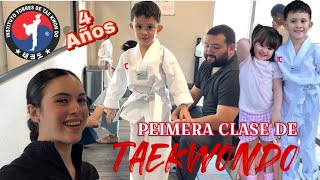 PRIMERA CLASE DE TAEKWONDO DE MATEO Y ALESSA 🇰🇷❤️