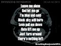 Breaking benjamin  dear agony lyrics on screen