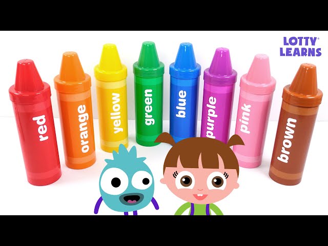 Best Learning Video for Toddlers Learn Colors with Crayon Surprises! 